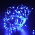 thumbnail image 5 of Somnr Solar Lights Starry Solar String Lights, 33 ft 100 LED Waterproof Fairy Copper Wire Lights for Christmas, Patio, Lawn, Garden, Wedding, Party and Valentines's Decorations (Blue), 5 of 7