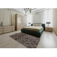 thumbnail image 5 of Ahgly Company Machine Washable Indoor Round Abstract Rose Dust Purple Area Rugs, 8' Round, 5 of 7
