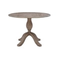 thumbnail image 4 of Linon Ervin Round Drop Leaf Pedestal Dining Table in Rustic Grey Washed Wood, 4 of 18