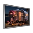 thumbnail image 2 of Designart "Desert Getaway with Pink Camping Van II" Landscapes Framed Wall Art Decor - Country Pink Camping Travel Living Room Framed Canvas Art, 2 of 6
