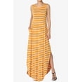 thumbnail image 3 of TheMogan Women's PLUS Sleeveless Loose Striped Curved Slit Hem Long Maxi Dress, 3 of 6