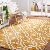 Safavieh Dip Dye Jolyon Geometric Wool Area Rug, Gold/Ivory, 2' x 3'