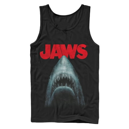 Jaws Men's Shark Teeth Poster Tank Top (Best Shark Tank Products 2019)