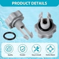 thumbnail image 2 of SF80110-1 Leaf Trap Cover Lid with O-Rings&Valve Sand Filter Pump Seal Gasket Parts Compatible 12 Inch Sand Filter Pump, 2 of 5