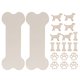 thumbnail image 2 of EeaseMX Juego de 20 letreros colgantes de madera con forma de hueso de perro y recortes de madera decorativos para hacer tú mismo., 2 of 7