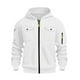 thumbnail image 3 of pstuiky manga larga para hombre, Chaqueta tipo cárdigan con capucha y cremallera de manga larga de color liso para hombre Tops de hombre xl, 3 of 3