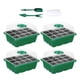 thumbnail image 4 of Bandeja de arranque de semillas 12 hoyos de para alféizares de ventana de microgreens 4pcs, 4 of 8