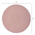 thumbnail image 6 of Unique Bargains Rustic Round Placemats 6Pcs Woven Placemats Pink 15x15inch, 6 of 6