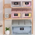 thumbnail image 3 of Bgsha Chalkboard Labels, 150 Pcs Black Reusable Waterproof Labels Stickers with 1 White Chalk Markers, Kitchen Pantry Sticker Labels for Containers, Mason Jars, Condiments, Food Storage, 3 of 9