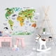 thumbnail image 3 of Monstrate Pegatinas de mapa de animales de dibujos animados, accesorios para decoración del hogar, diseño de escena de habitación de chico interesante, Decoración del hogar Monstrate  HA075030-01, 3 of 6