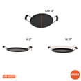 thumbnail image 2 of Imusa 13.5 USA CAR-52021T Carbon Steel Large Round Comal with Bakelite Handles 14-Inch, Black, 2 of 10