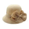 thumbnail image 6 of CoCopeanut 2021 Musim Panas Musim Gugur Ikatan Simpul Besar Topi Matahari Liburan Kasual Panama Topi Jerami Wanita Pinggiran Lebar Pantai Jazz Topi Dapat Dilipat Perjalanan Luar Ruangan, 6 of 6