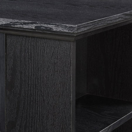Walker Edison - Rustic Wood TV Console for Most TVs Up to 65" - Black