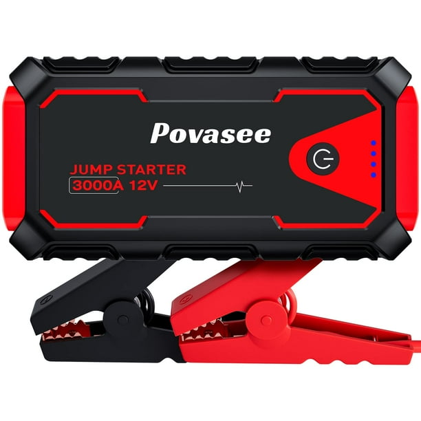 Batería externa Jump Starter Povasee 3000A Peak de 23800 mAh