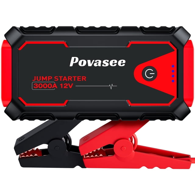 Batería externa Jump Starter Povasee 3000A Peak de 23800 mAh