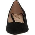 thumbnail image 2 of Sam Edelman Dori Black Suede Slip On Pointed Toe Kitten Heel Fashion Pumps (Black Suede, 7.5), 2 of 6