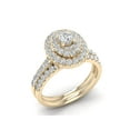 thumbnail image 2 of 1Ct TDW Diamond 14k Yellow Gold Oval Shape Halo Bridal Set, 2 of 4