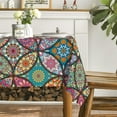 thumbnail image 4 of Boho Bohemia Style Rectangular Tablecloth 60x84 Inch, Vintage Washable Seasonal Table Cover for Party Picnic Dinner Decor, 4 of 6