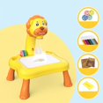 thumbnail image 3 of Children LED Projector Art Painting Table Creative Painting Desk Toy for Kids Educational Learning Paint Tool, 3 of 8