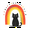 Black Cat Rainbow, variant on Yayeee Shower Curtain with Hooks 72"x72" Waterproof Fabric Bathroom Hanging Decor, White Cat Rainbow