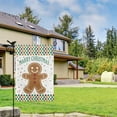 thumbnail image 2 of Merry Christmas Gingerbread Man Garden Flag Double Sided Yard Flag for Garden Lawn Party Autumn Thanksgiving Christmas 12.5x18inch, 2 of 4