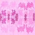 thumbnail image 1 of Ahgly Company Indoor Square Abstract Pink Modern Area Rugs, 7' Square, 1 of 4