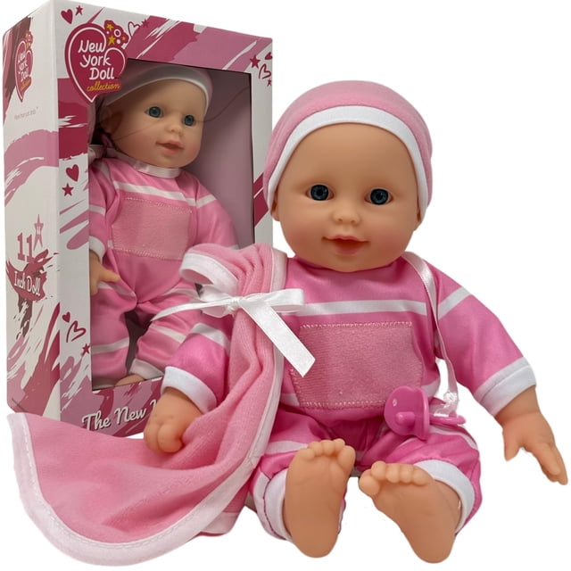 The New York Doll Collection 11 inch Soft Body Doll in Gift Box - Award Winner & Toy 11 Baby Doll (Caucasian)