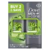Dove Men+Care Extra Fresh Refreshing Hydrating Face and Body Wash Twin Pack, 18 fl oz
