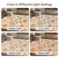 thumbnail image 7 of ODIKA 4'x6' Orange Soft Pastel Harmony Floral Elegance Washable Area Rug Charming Botanical Patterns with Subtle Textures Stain Resistant, Low Pile, Easy Care for Dorm Room, Small Living, 7 of 7