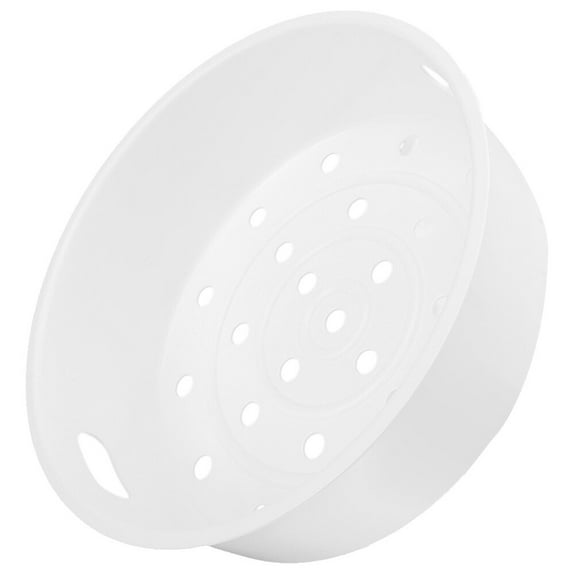 PTOOTP Plastic Steamer Basket for Kitchen Use with Good Sturdiness White Color Fits Various Pots and Rice Cookers
