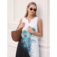 thumbnail image 5 of OYYN Women's A-Line Sleeveless V-Neck Relaxed Fit Maxi Casual Dress, 5 of 5