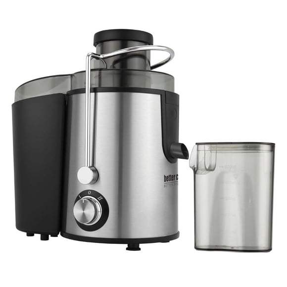 Extractor de Jugo Better Chef 2 Velocidades, Exprimidor de Frutas y Verduras Enteras con Filtro de Acero Inoxidable y Contenedor de Pulpa 400W