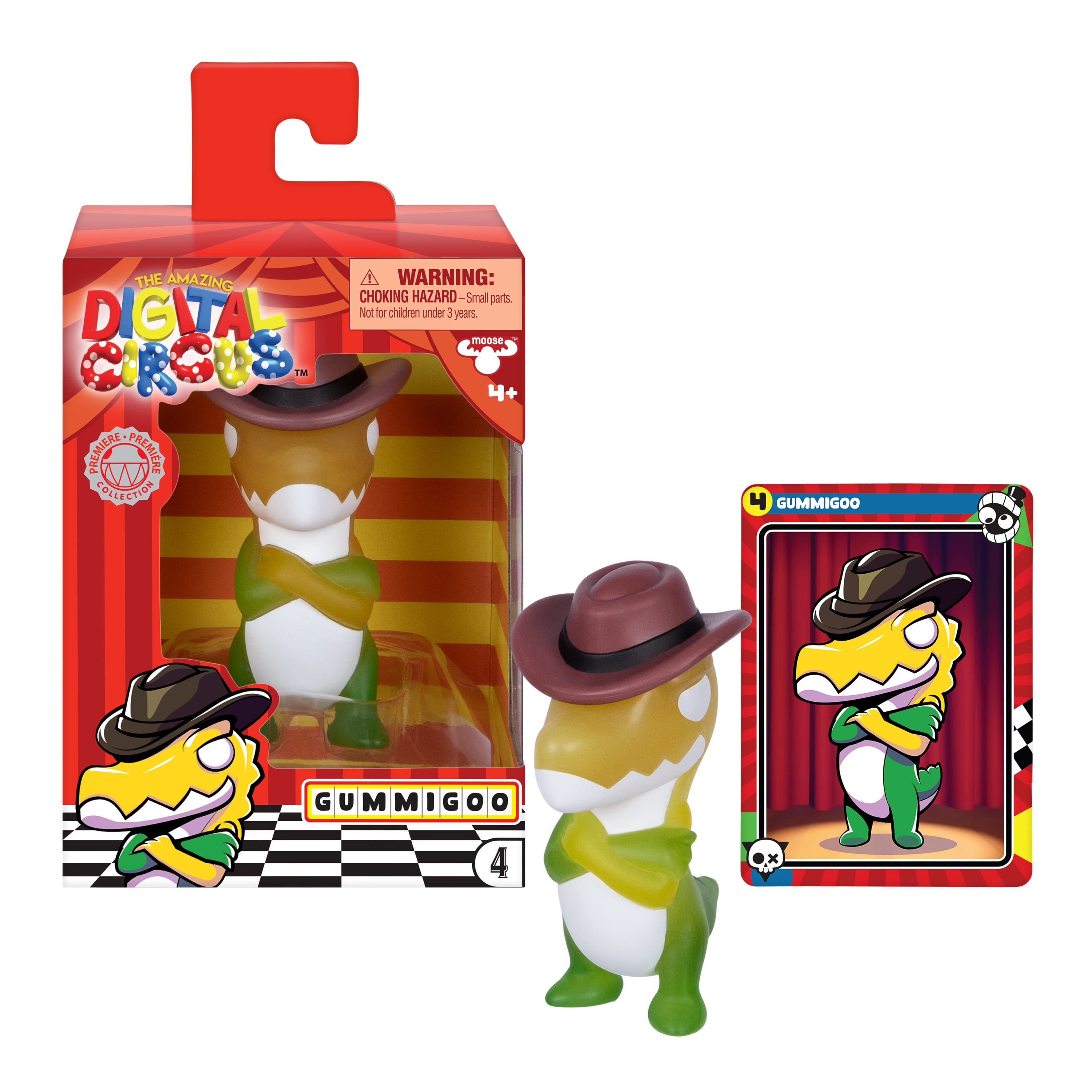Amazing Digital Circus Gummigoo Vinyl Figure, 4" Collectible and Collector Card , Ages 4+