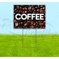 thumbnail image 1 of Coffee (18" x 24") Yard Sign, Includes Metal Step Stake, 1 of 6