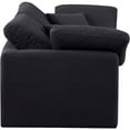 thumbnail image 6 of Meridian Furniture Indulge 70" Upholstered Linen Fabric Modular Sofa in Black, 6 of 9