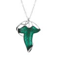 thumbnail image 4 of Broche esmaltado de hoja verde para mujeres y hombres, traje, joyería para disfraz, regalo, colgante, collar de regalo Rojo Verde, 4 of 4