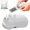 White, variant on 3.54in Cute Pig Shaped Rechargeable Heat Chip Bag Sealer, Portable Mini Manual Snack Bag Resealer for Kitchen Food Storage, Travel Sealing Machine Fit Drawer Storage Folder