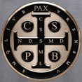 thumbnail image 3 of CafePress - St. Benedict Medal Sweatshirt - Crew Neck Sweatshirt, 3 of 4