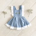 thumbnail image 3 of Toddler Infant Baby Girl Clothes Lace Ruffles Princess Dress Summer Beach Floral Dresses Sundress, 3 of 5