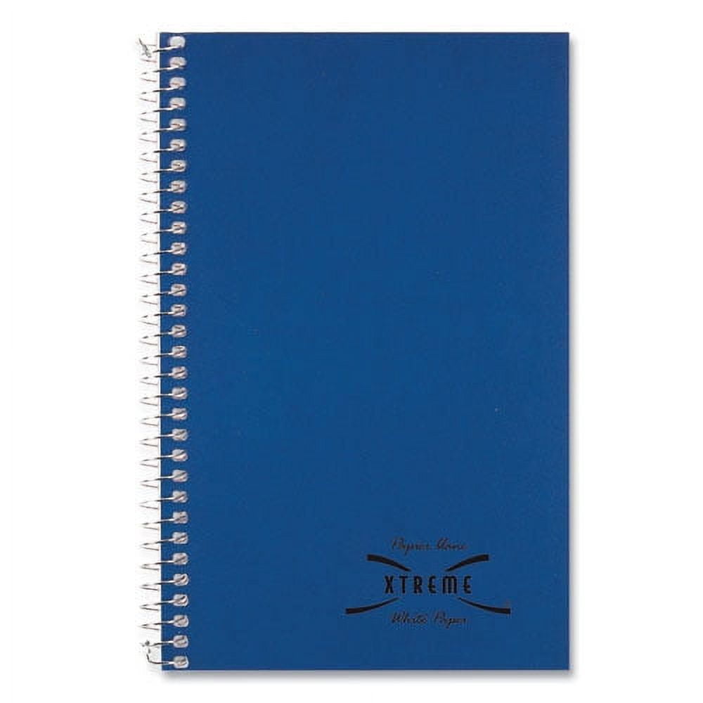 "Single-Subject Wirebound Notebooks, 1 Subject, Medium/college Rule, Kolor Kraft Blue Front Cover, 7.75 X 5, 80 Sheets | Bundle of 5 Each"