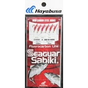 Hayabusa EX030-6 Sabiki Seaguar Red Hook Red Aurora Size 6  6 Hooks