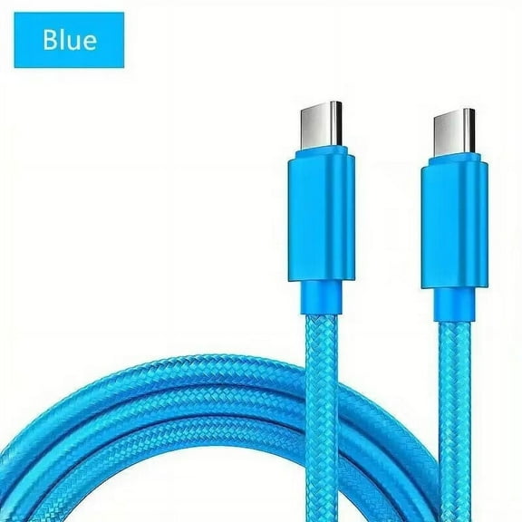 USB C to USB C Cable [10ft], 60W/3A Fast Charging USB Type C Charger Cord Compatible with Samsung Galaxy S23/S22/S22 , S21/S21  Ultra 5G, S20/S20  Ultra 5G, Note 20/10, Blue, Universal