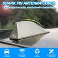 thumbnail image 3 of Shark Fin Antenna Cover for Car, Automotive Top Roof Aerials AM/FM Radio Signal Base, Vehicle Shark Fin Shape Cover with Adhesive Tape, Car Accessories Universal for Most Sedan, SUV, Van, 3 of 12