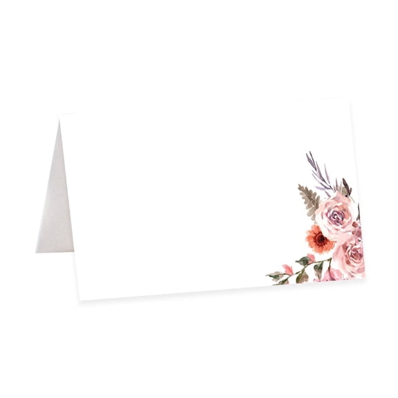 Koyal Wholesale Table Place Cards Cinnamon Rose Floral Wedding Seating Name 56 Pack