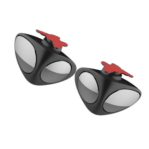 Zehuanyu  2 Pcs Car Rear View Mirror Vehicle LED Light for Baby Back Seat Rearview Lights Black