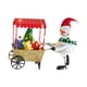 thumbnail image 4 of Adorno de escritorio Muñeco de nieve navideño empujando Figura linda con luz para jardín de hadas navideño DIY hecho a mano, 4 of 9