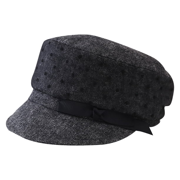 Sombrero de lengua Retro salvaje de lana de hilo de red de punto de onda de otoño e invierno informal de moda para mujer Fridja nalpqowj940