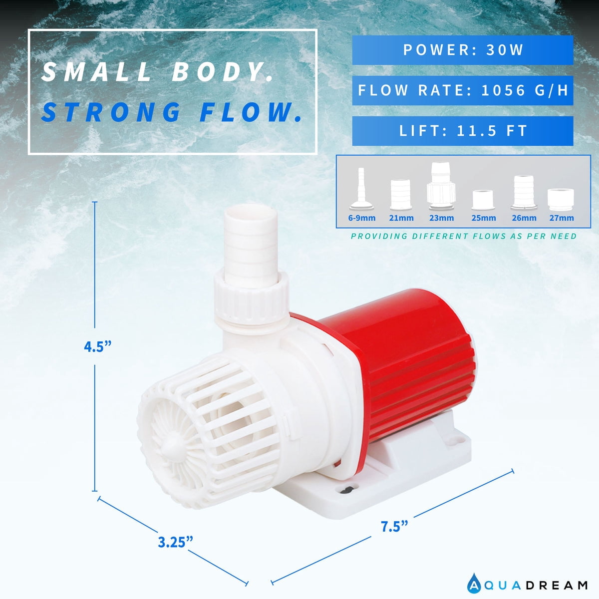 Aqua Dream 24v Dc Eco Marine Aquarium Wave Water Pump 1060 GPH