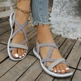 thumbnail image 5 of Dakaela Walking Hiking Sandals for Women Comfortable Summer Shoes with Arch Support Strappy Orthopedic Beach Sport Sandal Size 6, 5 of 9