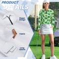 thumbnail image 5 of Uorisanigo Lucky Four-Leaf Women's Golf Shirt Casual 1/4 Zipper Women's Long Sleeve Athletic Shirts Comfortable Tennis Tops for Tennis Hiking & Outdoor Sports, 5 of 7